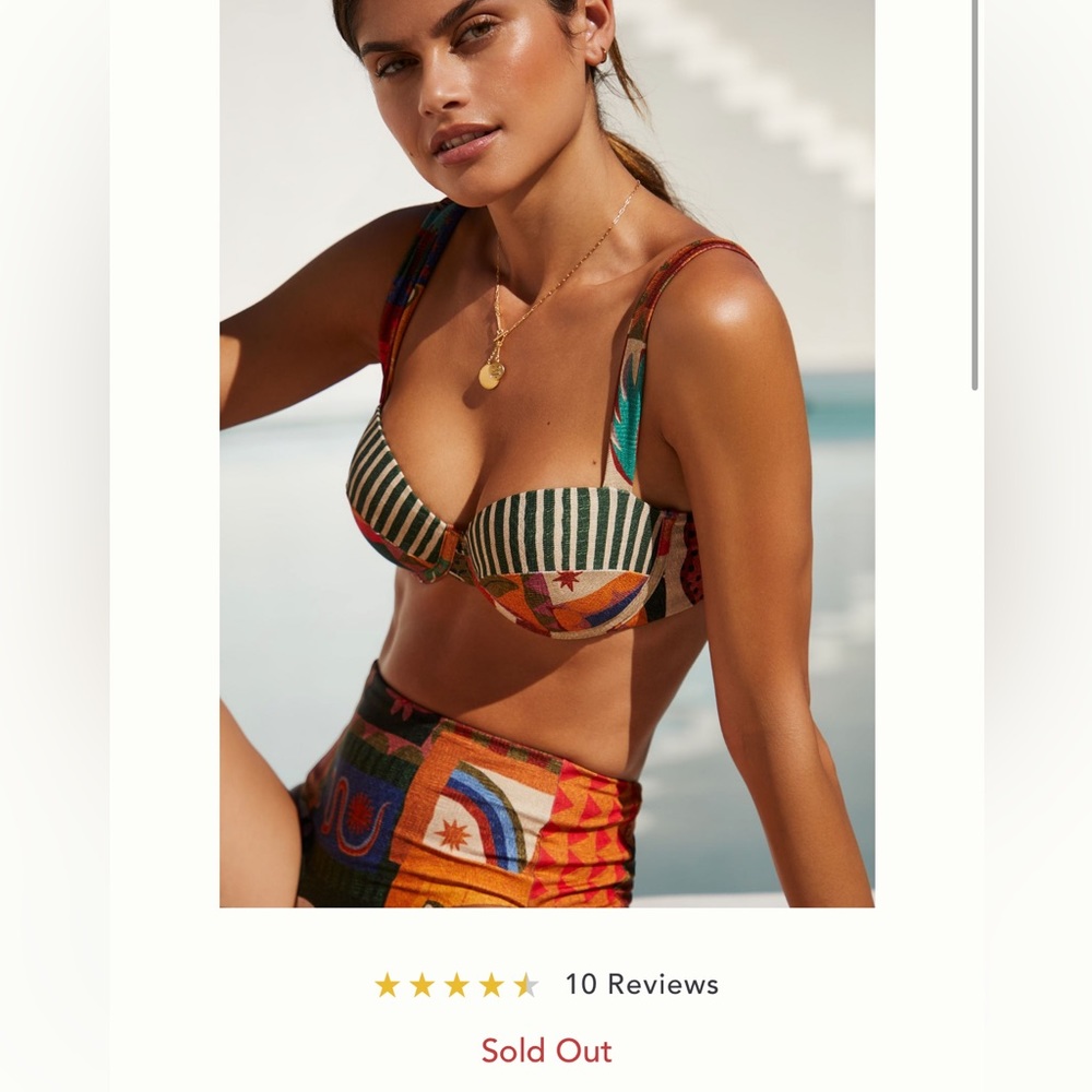 FARM Rio Multicolor Bikini Top - Picture 4 of 12
